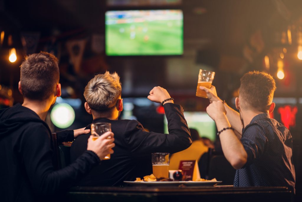 men in bar